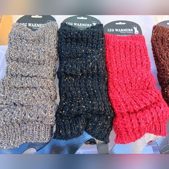 KNITTED GLITTER - Winter Leg Warmers - Picture 9 of 12